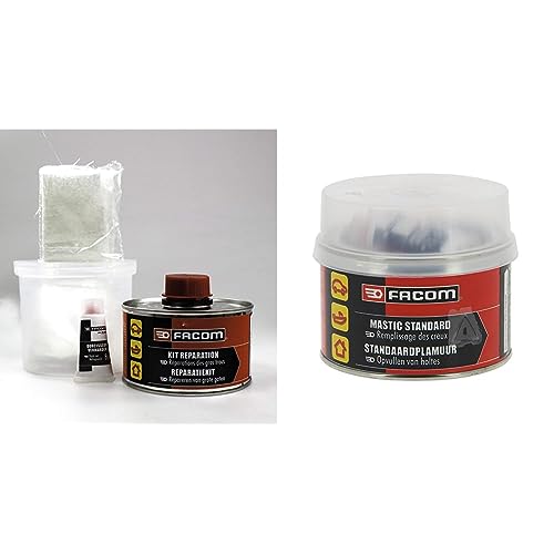 Kit résine Facom 006050 et mastic 500g pour réparer les trous et fissures de carrosserie