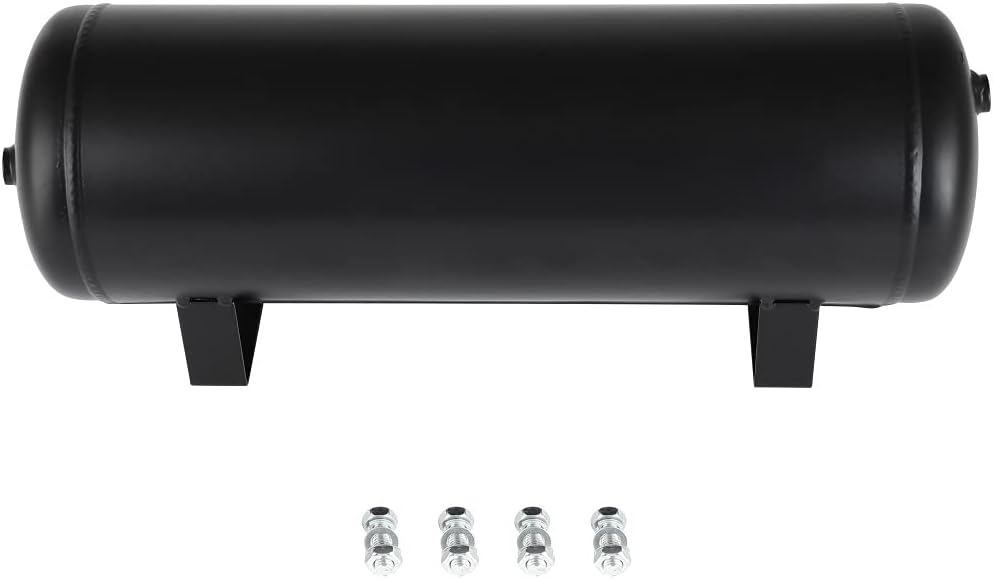 Ineedup 2.5 Gallon (9 Liter) 5 Ports Suspension Air Ride Bag Train Truck Horn Air Tank Car Horn Tank
