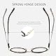 Vintage Runden Brillenrahmen Metall Nerdbrille Ohne Sehstärke Retro Klare Linse Gläser für Damen und Herren