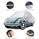 Autoabdeckung Vollgarage Ersatz für VW Beetle 1960-1980, Wasserdicht UV Beständige Auto Abdeckplane, Allwetter Reflektierende Autoabdeckung Für Alle Jahreszeiten Geeignet (Silber)