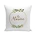 Coussin 40x40 cm La Mariée Mariage Fiancée Cercle Fleurs