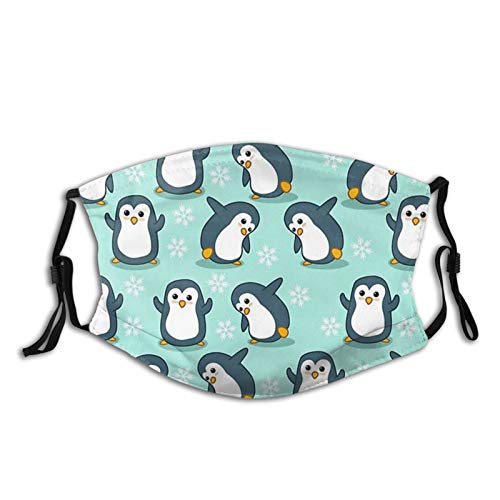 Penguin Face Mask Unisex Balaclava Mouth Cover With Filter Windproof Dustproof Adjustable Mask