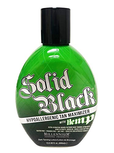 2 Pack - Millennium Tanning Solid Black Special Reserve 200X + Millennium Tanning Solid Black Hypoallergenic Tan Maximizer W Hemp #TOP2