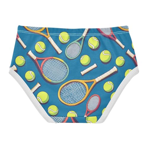 Wusikd Tennis Rackets Girls' Underwear Cotton Balls Colors Girls Briefs Soft Toddler Underwear 2T2