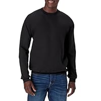 Hanes Men's Big and Tall Ultimate Cotton Heavyweight, Black, 3X-Large