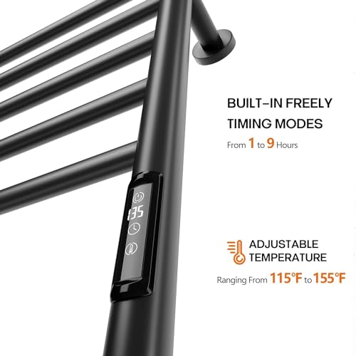 Poloma AH703 Paraheeter Wall Mounted Towel Warmer Rack For Bathrooms, Electric Heated Towel Rack Heater thumb #2