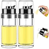 DOUBFIVSY 2 Pack Oil Sprayer for Cooking, 2 in 1 Olive Oil Dispenser Bottle and Olive Oil Spray...