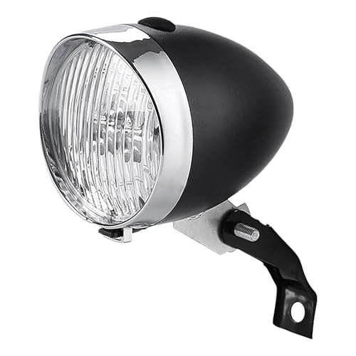 Mivpzisk 自転車用ヘッドライト, バイク用ヘッドライト, レトロ調明るい3灯LEDヘッドランプ 防水 夜間走行用 子供から大人まで 自転車・スクーター対応