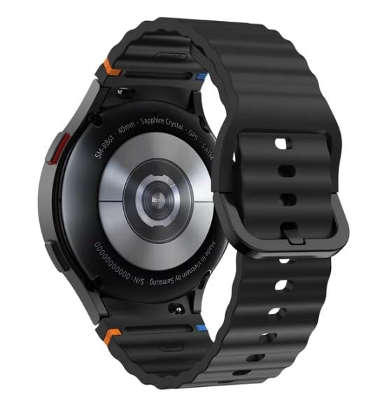 Image of Zapper ZERO GAP Sport Band Compatible With Samsung Galaxy Watch 7 Band 40mm 44mm (2024), Soft Silicone Waterproof Strap with Decorative Woven Line for Galaxy Watch 6 5 4 40mm 44mm (Watch Not Included)