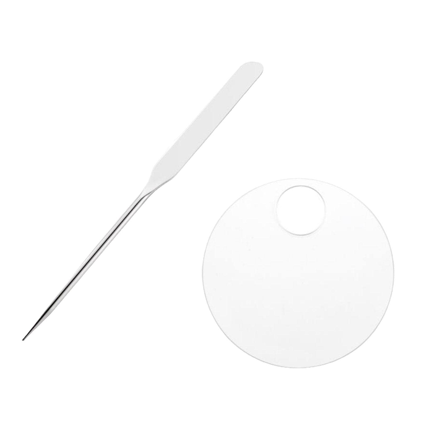 FASHIONMYDAY Fashion My Day® Makeup Spatula and Acrylic Makeup Palette Nail Art Tool Fine Workmanship | Nail Art Accessories-image-49