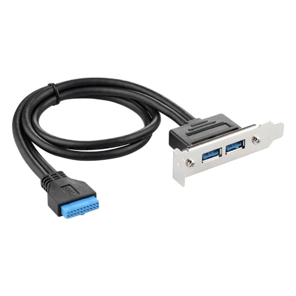 H-its Kabel : ( 50 Cm PC Motherboard 20 pin to Dual USB 3.0 Ports Express Cable Motherboard USB3.0 Panel Bracket Extension cable (B0B1JCSTFG) Amazon Price History, Amazon Price Tracker