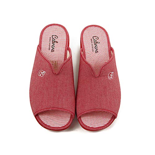 Cabrera - Zapatilla CASA 5350-VEL para: Mujer Color: Rojo Talla: 37