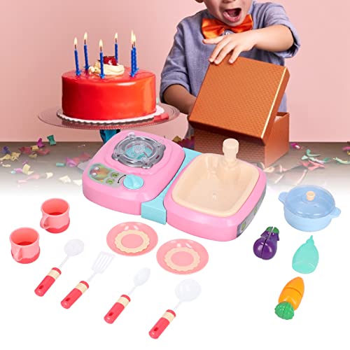 Zwinner Spielküche Spielzeug vorgeben, 13Pcs Kitchen Sink Spielzeug mit Pot Food Plate ect, Haus Rollenspiel Spielzeug… – Bild 3