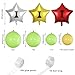 Christmas Balloons Tree Lime Green Balloon Garland Arch Kit Fruit Light Green Latex Balloon Star Foil Balloons for Birthday Jungle Tropical Summer Luau Hawaiian Christmas X-mas Day Decorations