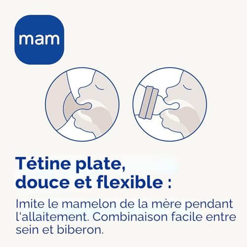 Biberon MAM Easy Start 260 ml silicone doux pour bébé 2 mois - 7