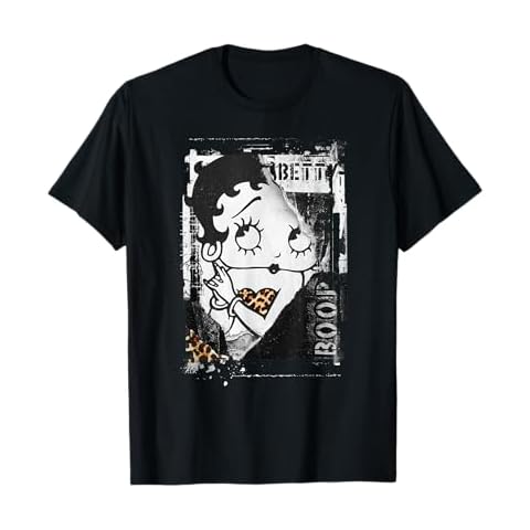 Betty Boop Distressed Punk Rock Vintage Stamp Poster Design T-Shirt Cover