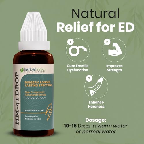 Image of Herbal Male HM-41 Performance Support Drops - Natural Supplement for Vitality, Stamina & Energy