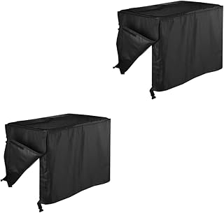 Angoily 2 Pçs Geradores Externos Capas De Gerador Capa Retangular Universal Dínamo Capa Contra Poeira Capa De Chuva Preta Capa De Chuva Universal Capa Retangular Externa Capa Gerador