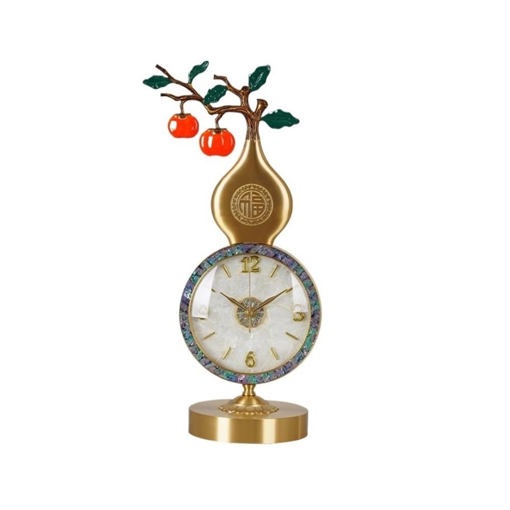 Reloj de mesa de latón con cristal HD que no se raya