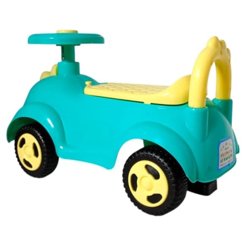 Image of kidsROAR Push Ride On Car for Kids 1-5 Years | Baby Push Car with Music, 3D Lights & Backrest | Premium Ride On Toy Supports Up to 35kg (DIANO, Green)