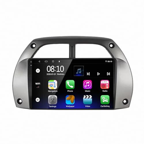 Pantalla de coche 2 DIN con GPS y Bluetooth para Toyota RAV4 2001-2006