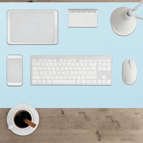 Almohadilla de Escritorio 49 x 74 cm Impermeable Protector de Escritorio Pad Resistente a Arañazos para Jugadores Oficina Hogar, Azul