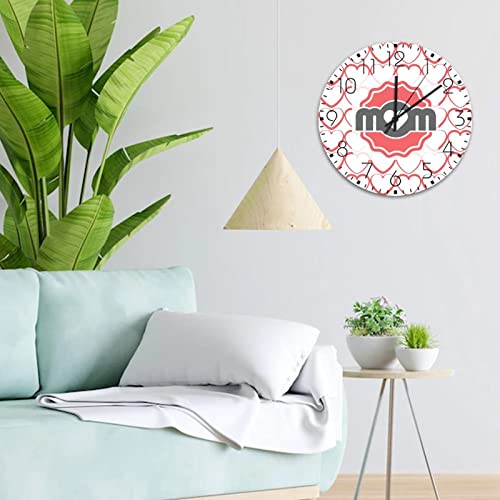 Horloges murales en bois sans tic-tac 30,5 cm pour décoration murale