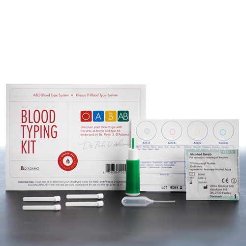 Blood Type Kit - Also Includes: 1 Eldoncard, 1 Lancet, Gauze, Alcohol Wipe, Micropipette - Thumbnail 3
