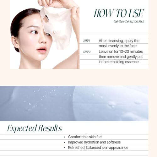 Image of MIGUHARA Daily Shine Mask Pack (30ea) | Hydrating & Refreshing Face Mask