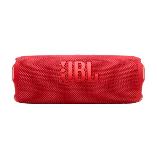 Image of JBL FLIP 7 Waterproof Portable Speaker Bundle with gSport Carbon Fiber Case (Red)