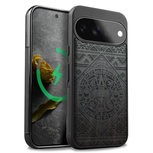 Coque Magsafe pour Google Pixel 11 antichoc et magnétique en bois gravé