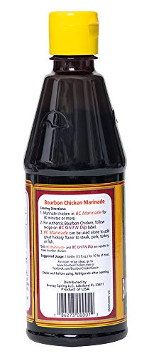 Bourbon Chicken All Purpose Marinade Authentic Food Court Restaurant Flavor | Extra Strength Smoky Hickory Seasoning Mix For Fast Marination | 6 Pack Best Value | Easy Cooking Recipes By Bc Original #TOP1