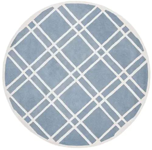 Image of Handmade Pure Woollen Carpet Collection for Hall with 1.0 inch inch Thickness 4 X 4 Feet - Round DGR7