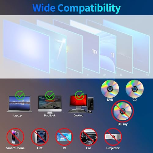 Unidad externa óptica para DVDs y CDs USB miniatura 6