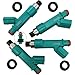 Automotive-leader 4Pcs Fuel Injectors 12 Holes Nozzle for Toyota Camry 04-09 Highlander 06-07 RAV4 04-08 Solara 05-08 Corolla Matrix 09-10, for Scion tC 05-10 xB 08-10 2.4L-l4 23250-0H060 23250-28080