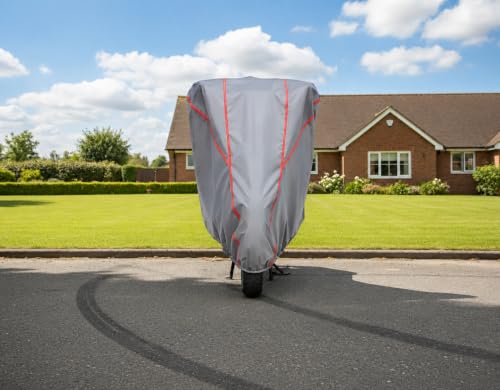 Image of Water Resistant & Dustproof Scooty Cover Compatible with TVS Jupiter 110CC, 125 CC (All Models) | Heavy Duty | UV Resistant, Heat Protection | Elastic Bottom Grip
