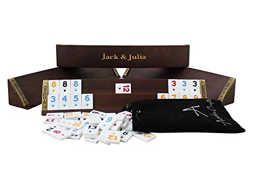 Set personalizado de Rummy de madera Antochia Crafts