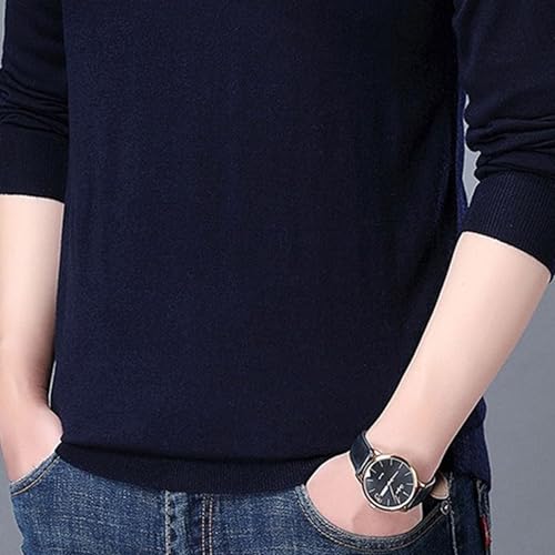 Mens Knit Polo Sweater Long Sleeve Business Casual Dress Sweaters Lightweight Classic Collared Pullover Sweater3