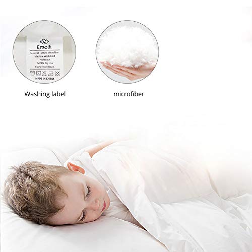 Emolli 2 pezzi piumone singolo 4 stagioni