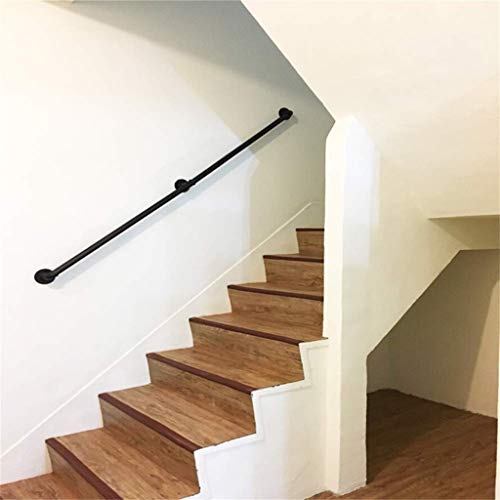 Rampe d'escalier industrielle contre le mur pour mains courantes - 4