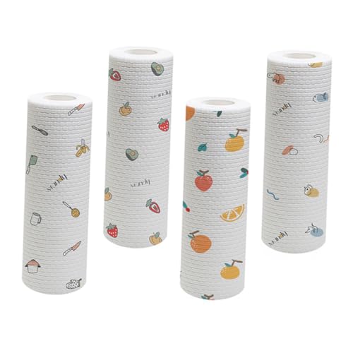 Paños de cocina desechables multiusos Toyvian 30x30 cm: pack de 50 paños resistentes para limpieza