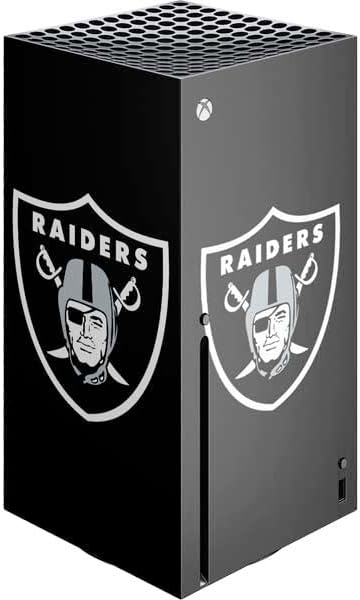 Skinit Decal Gaming Skin Compatible with Xbox Series X Console - Officially Licensed NFL Las Vegas Raiders Large Logo Design