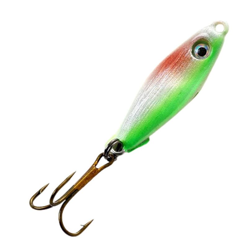 MIPPO Ice Fishing Bait Mini, 4.5g Lead Head Hook, Road Sub-Root Fishing Micro-Object Iron Plate (3 Hook)