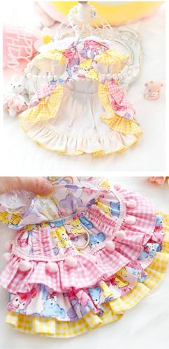 Vestido princesa para perros pequeños talla XL color rosa oso miniatura 7