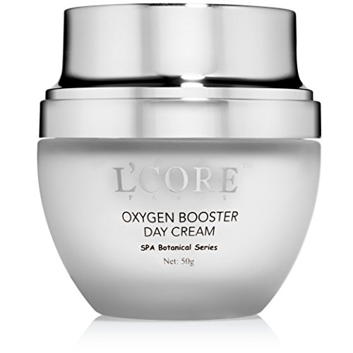 L'Core Paris Oxygen Booster Day Cream - Firming Anti Aging Face and Neck Skin Cream - Oxygenating Facial Cream Moisturizer for Tightening & Lifting Sagging Skin - 50g