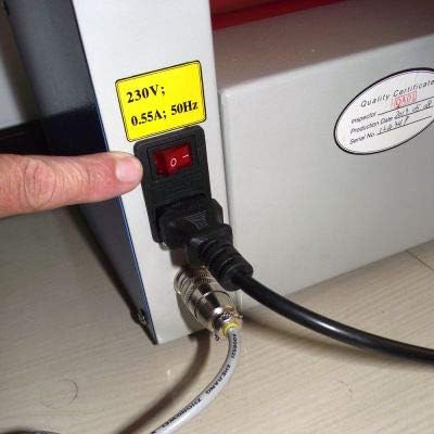 Miniatura 3 de Laminador frío eléctrico casero semi automático de la tarjeta de visita pequeña de 26" para montar y laminar impresiones de inyección de tinta