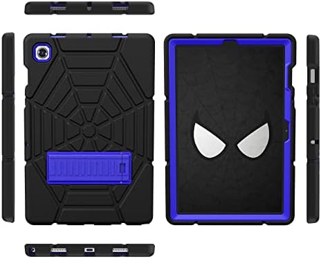 Grifobes Galaxy Tab A8 Case, for Samsung Galaxy Tab A8 Case 10.5 inch 2022 Shockproof Rugged Protective Cover with Stand for 10.5" Tablet SM-X200/X205/X207 for Kids Boys Children (Black+Blue)