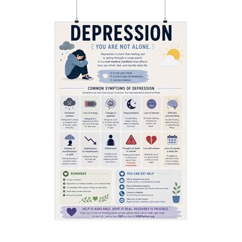 Depression Awareness Educational Poster
