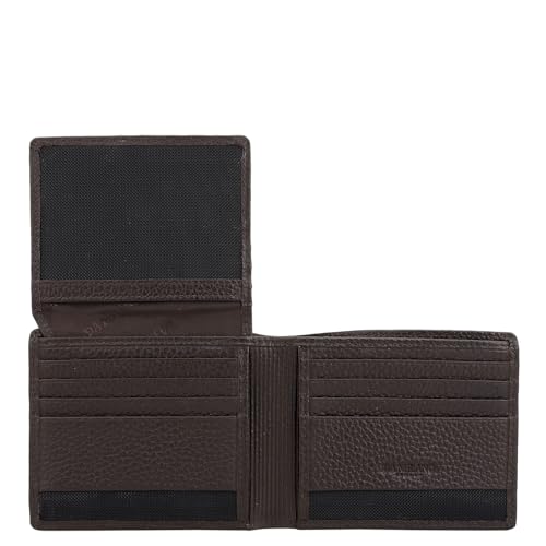 Image of Da Milano RFID Protected Leather Wallet for Men - Brown - Genuine Leather Bifold Wallet with 12 Card Slots & 2 Compartments