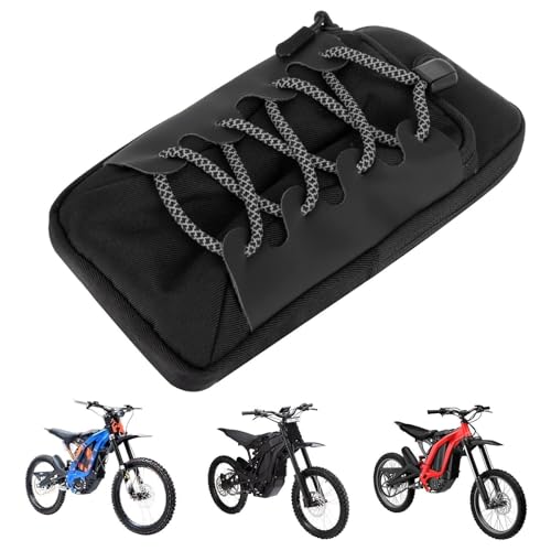 PSLER Dirt Bike Battery Cover Storage Bag, Pouch Bag Dirt Bike Frame Bag Fits for Sur Ron Light Bee X S Segway X160 X260 Eride Pro SS Tuttio Soleil01 (Black)